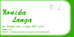 monika langa business card